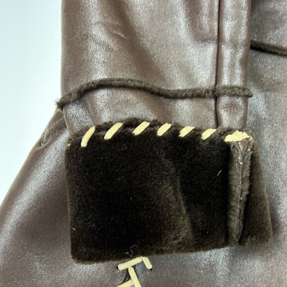 Moffi International Brown Faux  Shearling - Picture 5 of 10
